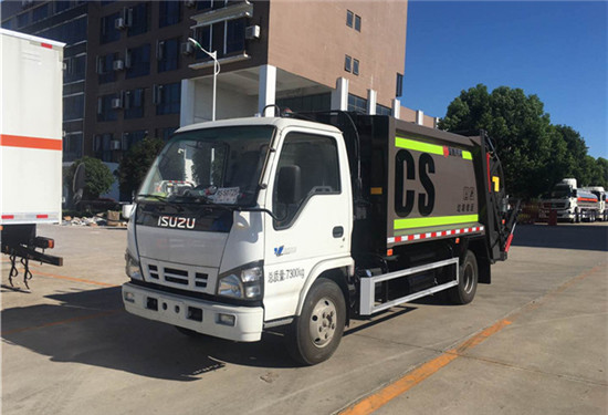 國六慶鈴五十鈴6方壓縮式垃圾車(chē)