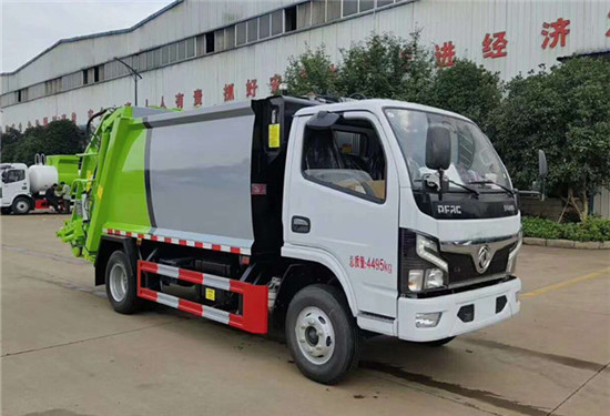 國六東風(fēng)藍牌4方壓縮式垃圾車(chē)