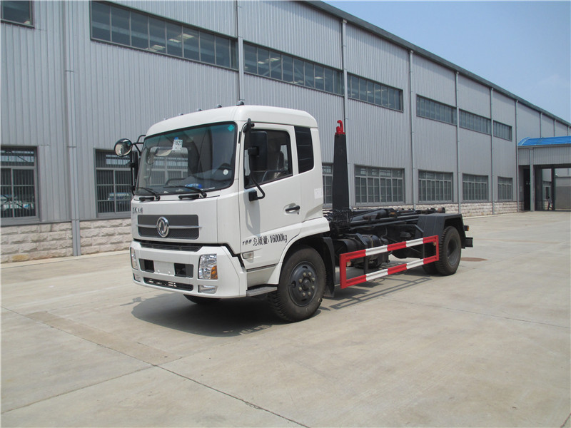國六東風(fēng)天錦勾臂式垃圾車(chē)（12方）